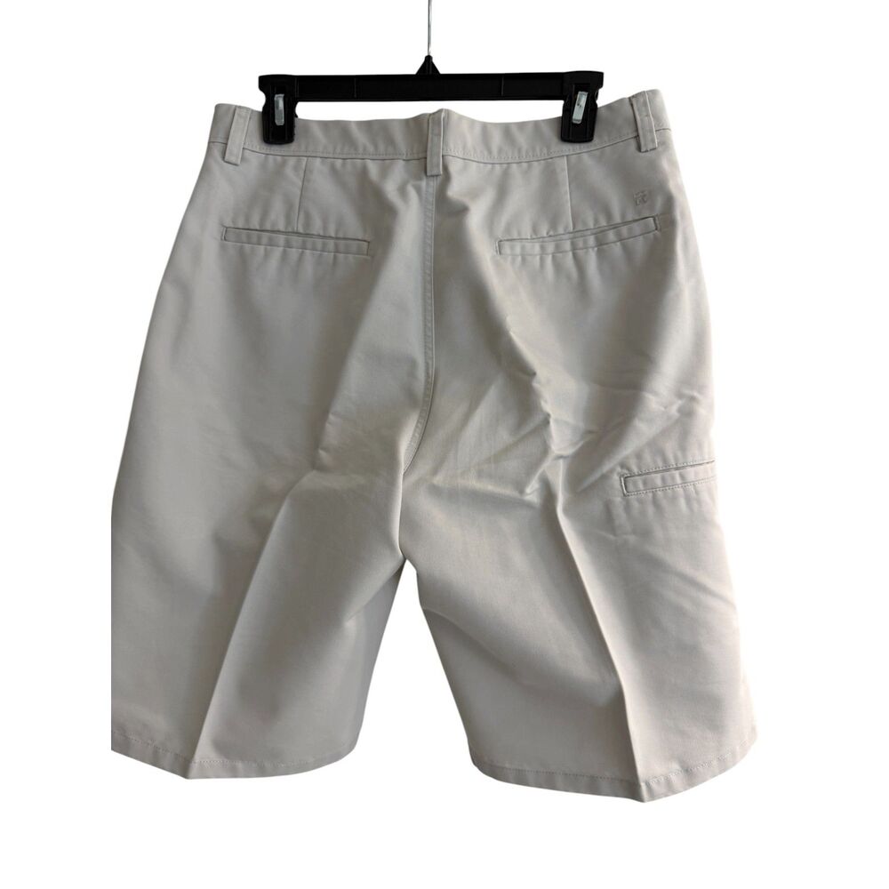 Haggar Men's Premium Woven Chino Shorts - Khaki Beige - Size 32 (9.5" Inseam) - Picture 3 of 6